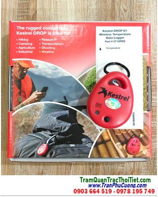 Kestrel DROP D1 Wireless, Máy đo vi khí hậu quan trắc thời tiết Kestrel DROP D1 Wireless Temperature Monitor and Data Logger, Xuất xứ MỸ (USA)